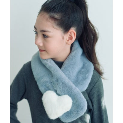 GLR F/FUR モチーフMUFFハート （COBALT）｜詳細画像
