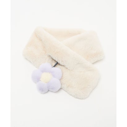 GLR F/FUR モチーフMUFFオハナ （OFF WHITE）｜詳細画像