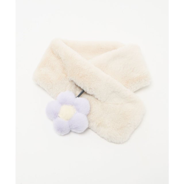 GLR F/FUR モチーフMUFFオハナ （OFF WHITE）