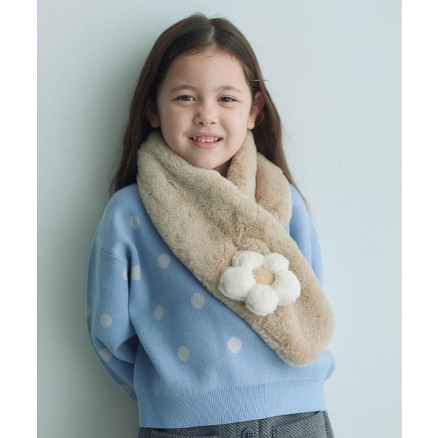 GLR F/FUR モチーフMUFFオハナ （BEIGE）
