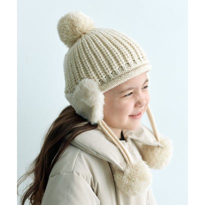 GLR ハートモチーフKNITCAP （OFF WHITE）｜詳細画像