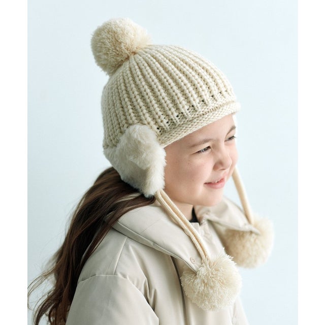 GLR ハートモチーフKNITCAP （OFF WHITE）