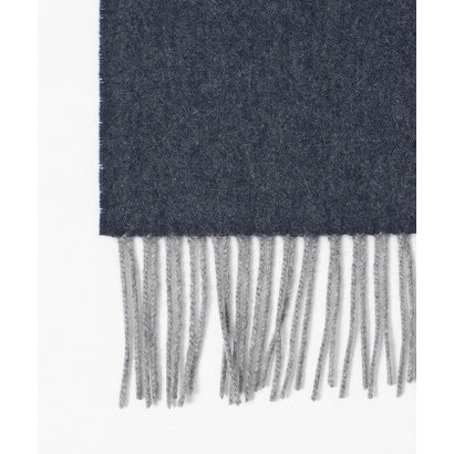 カシミヤ 100 リバー マフラー （NAVY）｜詳細画像