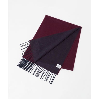 カシミヤ 100 リバー マフラー （NAVY）｜詳細画像