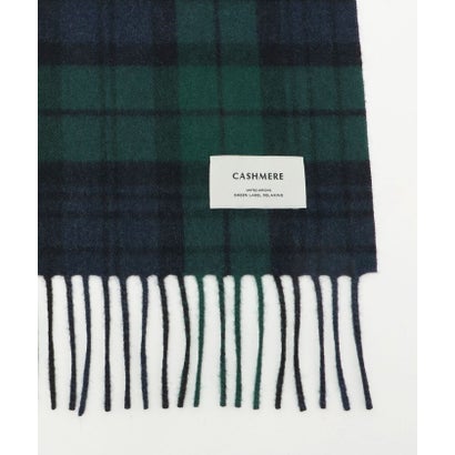 カシミヤ 100 トラッド マフラー （DK.GREEN）｜詳細画像