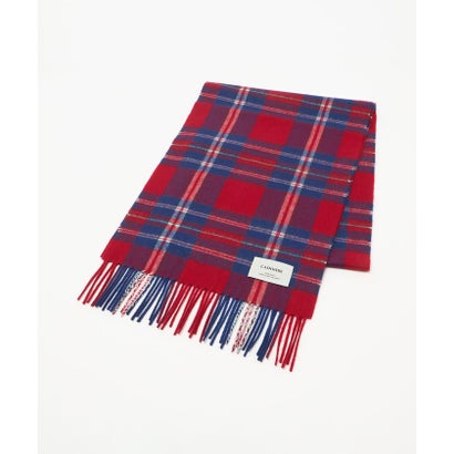 カシミヤ 100 トラッド マフラー （RED）｜詳細画像