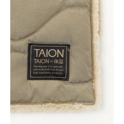 【WEB限定】＜TAION＞ミリタリー リバーシブル ダウン マフラー （BLACK）｜詳細画像