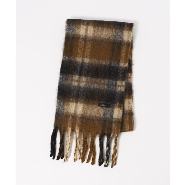 SC GLR Brushed CHK MUFF （DK.BROWN）