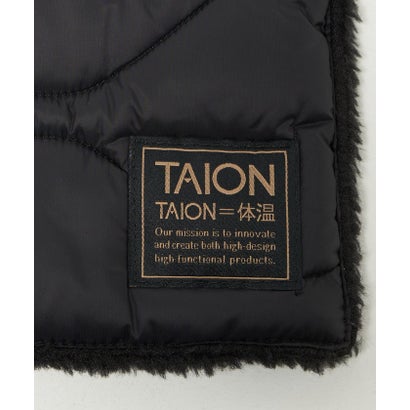 ＜TAION＞ミリタリー リバーシブル ダウンマフラー （OFF WHITE）｜詳細画像