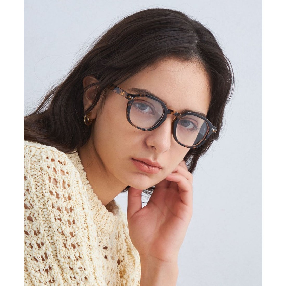 UNITED ARROWS green label relaxing クラウンパントフルリム クリア 