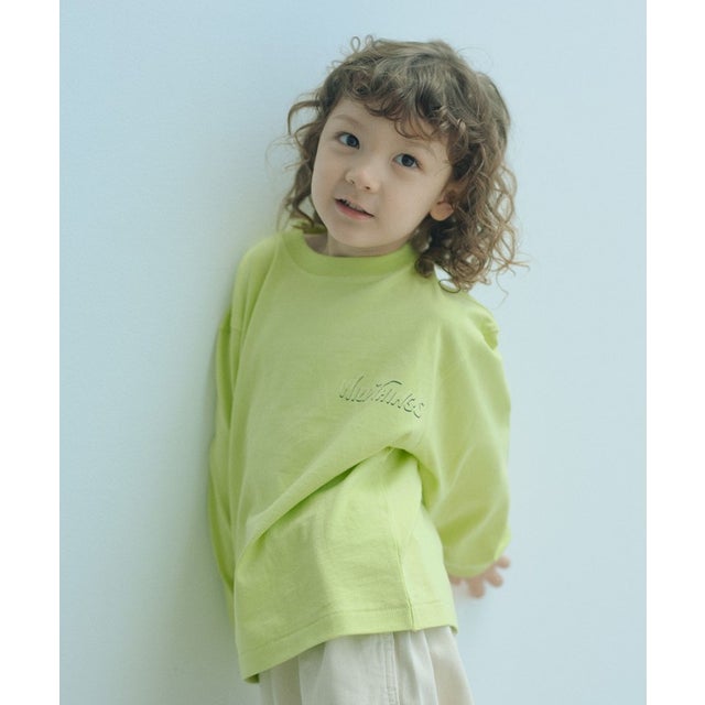 【別注】＜WILD THINGS＞プリント ロングスリーブ Tシャツ / キッズ 110cm-130cm （LIME）