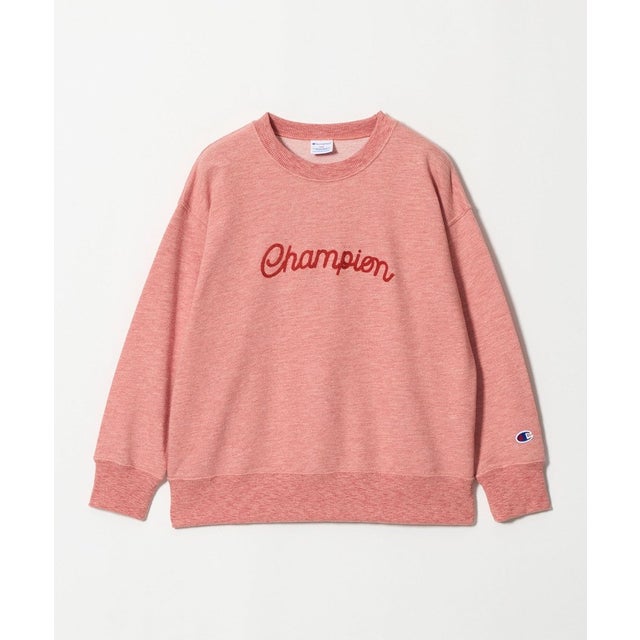 ＜Champion＞刺繍 ロゴ スウェット / キッズ 140cm-160cm （RED）