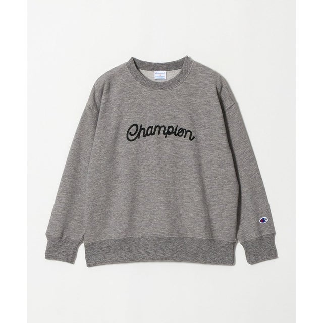 ＜Champion＞刺繍 ロゴ スウェット / キッズ 140cm-160cm （MD.GRAY）