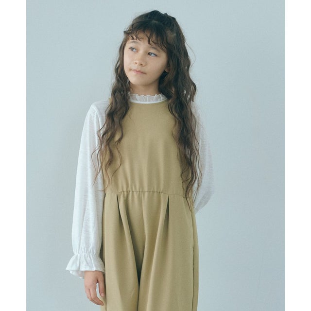 カット ジャガード ブラウス / キッズ 140cm-160cm  （WHITE）