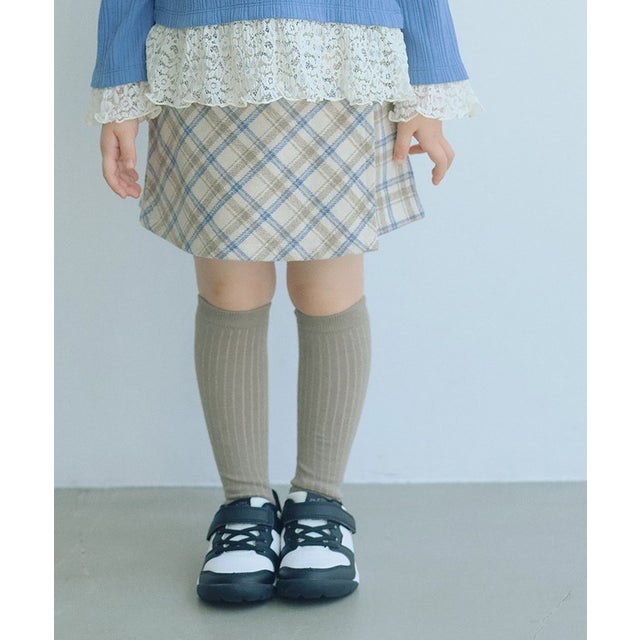 キモウ チェック キュロット スカート / キッズ 100cm-160cm （NATURAL）