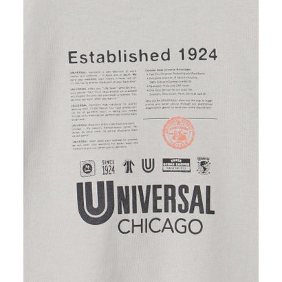 【別注】＜UNIVERSAL OVERALL＞グラフィック ロングスリーブ Tシャツ / キッズ 110cm-130cm （WHITE）｜詳細画像