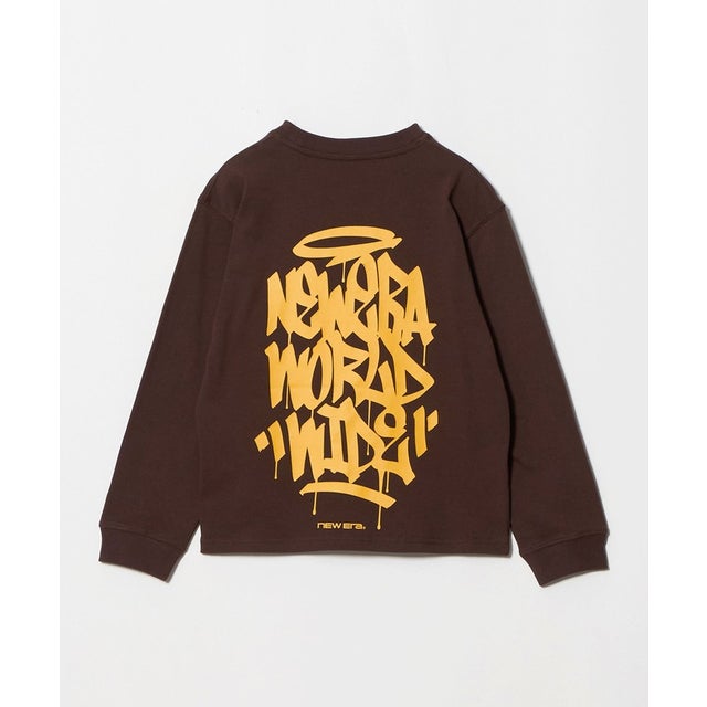 【WEB限定】＜NEW ERA＞ ロングスリーブ Tシャツ / キッズ 130cm-160cm （MD.BROWN）