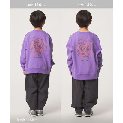 【別注】＜Marmot＞スウェット / キッズ 120cm-130cm （PURPLE）｜詳細画像