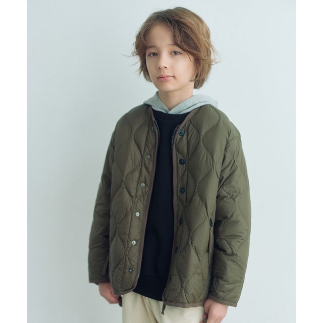 【WEB限定】＜TAION＞ ダブルジップ ジャケット / キッズ 140cm-150cm （OLIVE）
