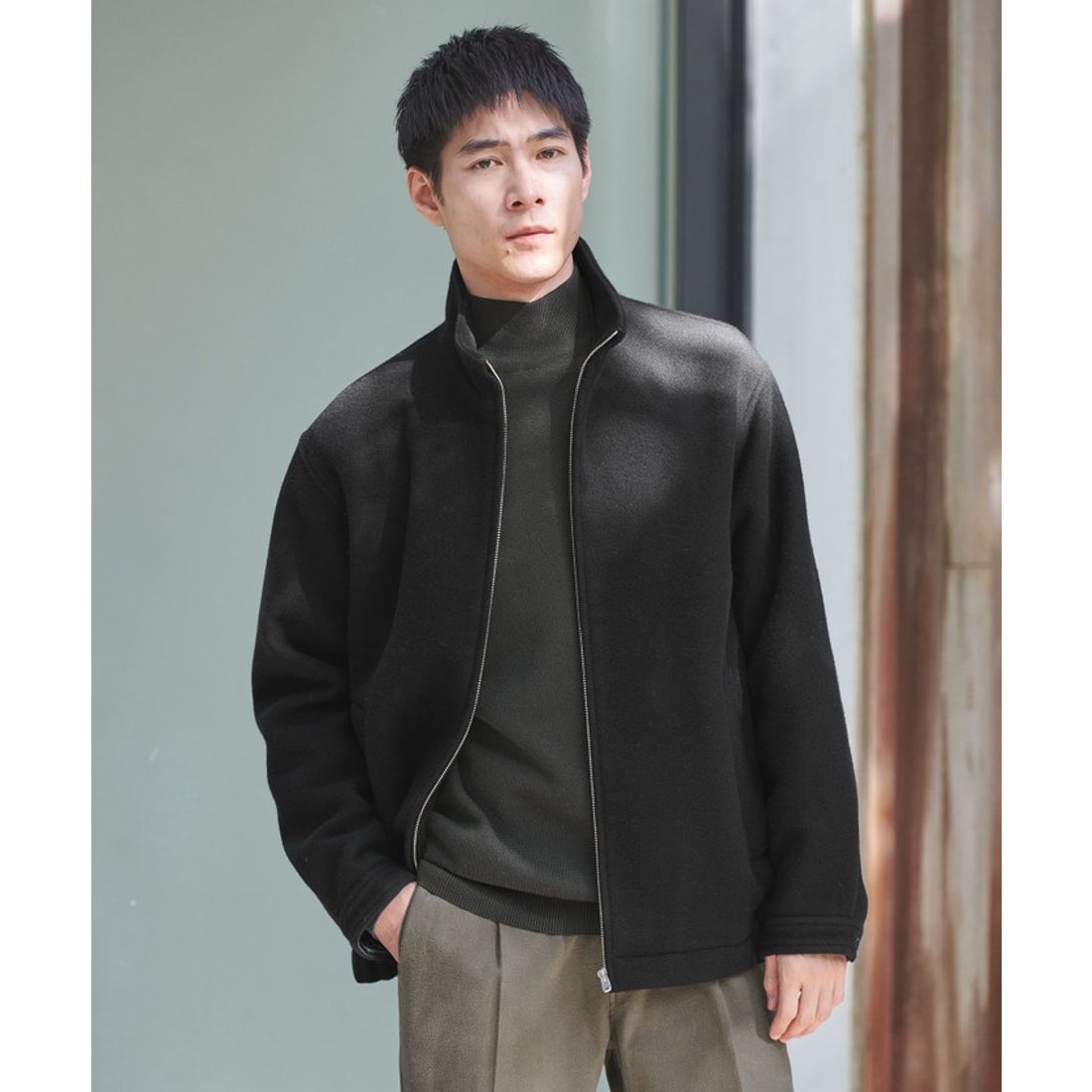 UNITED ARROWS green label relaxing SENTDALE WOOL スタンド ブルゾン 