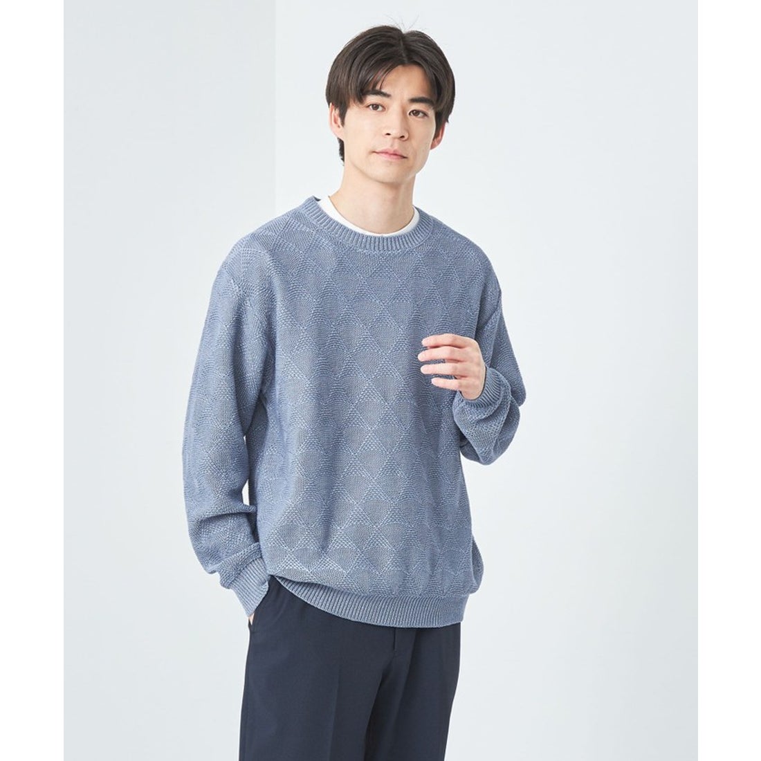 UNITED ARROWS green label relaxing トライアングル パターン クルーネック ニット - ファッション通販 ...