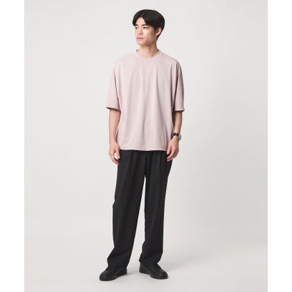 トリコット ドルマンスリーブ 半袖 Tシャツ カットソー -UVカット・吸水速乾- （BLACK）｜詳細画像