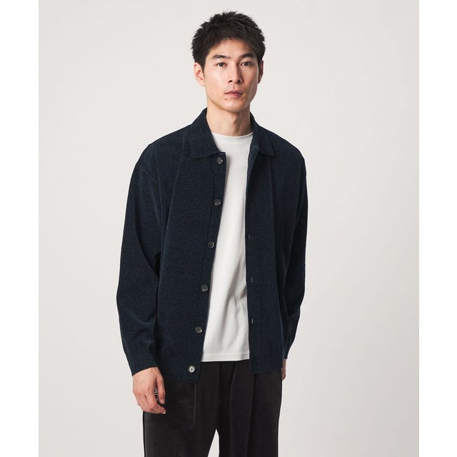 モール ポロニット カーディガン （NAVY）