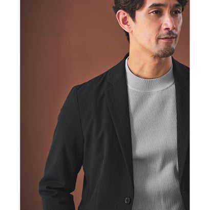 【WEB限定】JUST fit デイリー アゼ モックネック ニット （DK.BROWN）｜詳細画像