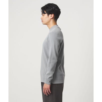 【WEB限定】JUST fit デイリー アゼ モックネック ニット （DK.BROWN）｜詳細画像