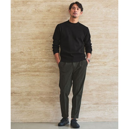 【WEB限定】JUST fit デイリー アゼ モックネック ニット （DK.BROWN）｜詳細画像