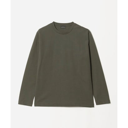 オーガニック コットン ポンチ クルーネック 長袖 Tシャツ （WHITE）｜詳細画像