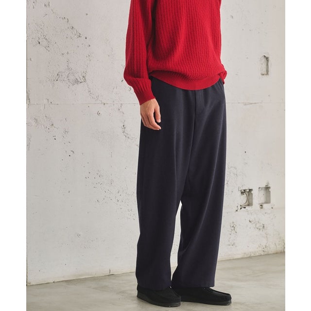 ウォッシャブル ホームスパン バレル ユーティリティ パンツ W4 -ストレッチ- （NAVY）
