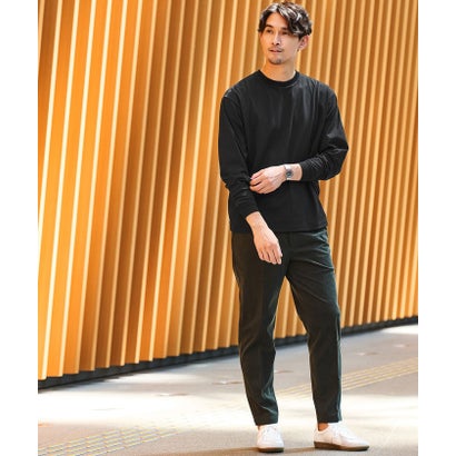 【WEB限定】JUST fit コーデュロイ 1プリーツ イージーパンツ （BLACK）｜詳細画像