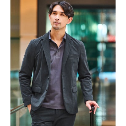 【WEB限定】JUST fit コーデュロイ ナロー セットアップ ジャケット＆パンツ （BLACK）｜詳細画像
