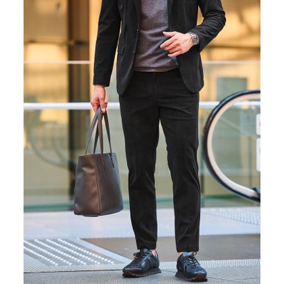 【WEB限定】JUST fit コーデュロイ ナロー セットアップ ジャケット＆パンツ （BLACK）｜詳細画像