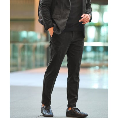 【WEB限定】JUST fit コーデュロイ ナロー セットアップ ジャケット＆パンツ （BLACK）｜詳細画像
