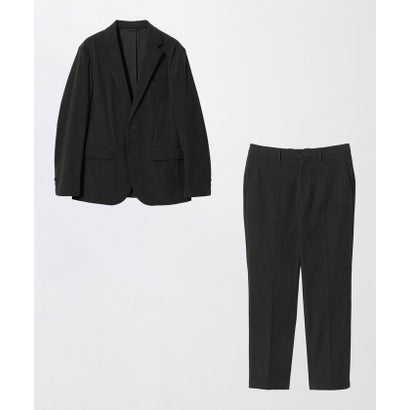【WEB限定】JUST fit コーデュロイ ナロー セットアップ ジャケット＆パンツ （BLACK）｜詳細画像
