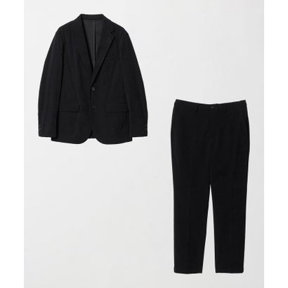 【WEB限定】JUST fit コーデュロイ ナロー セットアップ ジャケット＆パンツ （BLACK）｜詳細画像