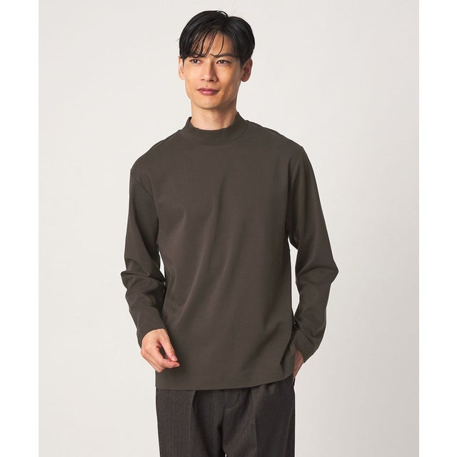 L/A ポンチ ブラッシュド モックネック カットソー （DK.BROWN）