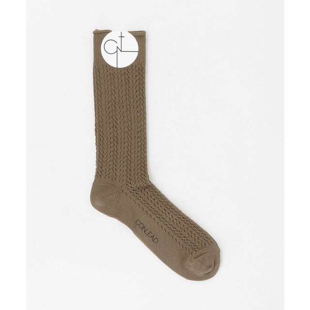 ＜CONLEAD＞レース ソックス （BEIGE）