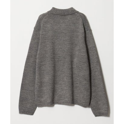 【WEB限定】JUST fit NBL ポロエリ カーディガン （MD.GRAY）｜詳細画像