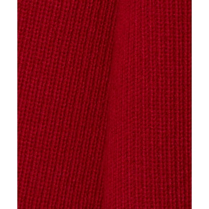 アゼ Vネック スキッパー ニット ポロシャツ （RED）｜詳細画像