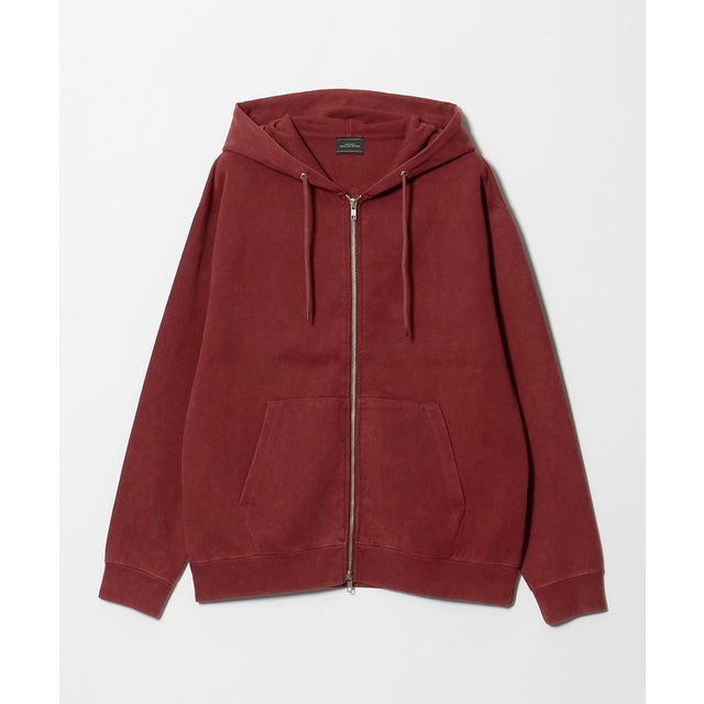 SC SNOW WASH ZIP HOODIE （RED）