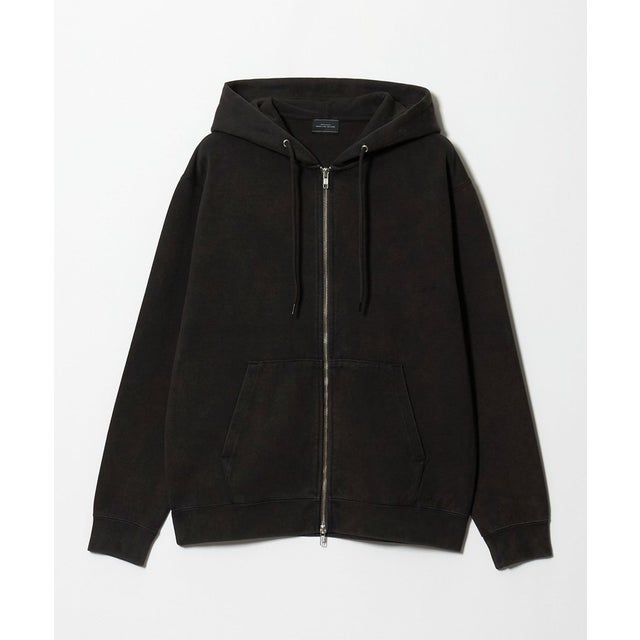 SC SNOW WASH ZIP HOODIE （BLACK）