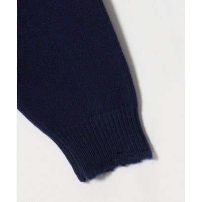 AOTEAROA WOOL FRAY クルーネック ニット （NAVY）｜詳細画像
