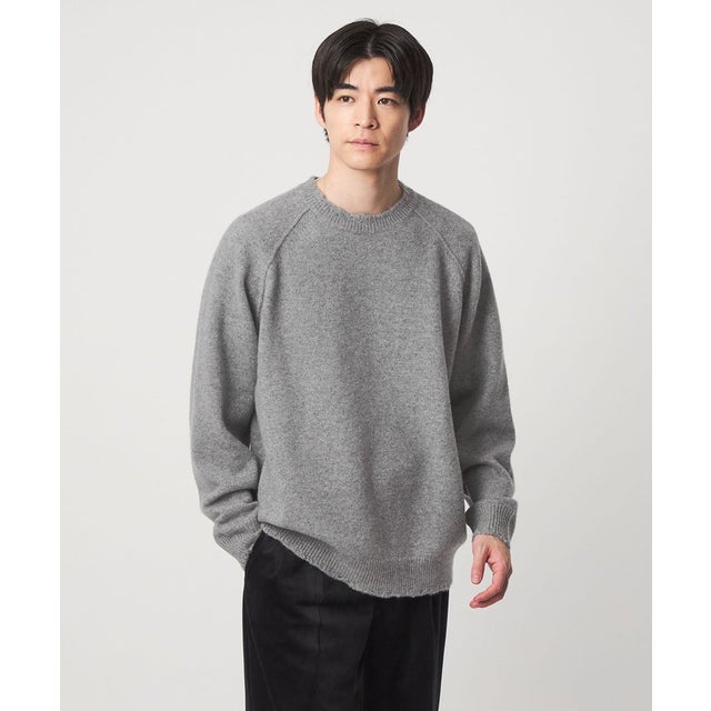 AOTEAROA WOOL FRAY クルーネック ニット （MD.GRAY）