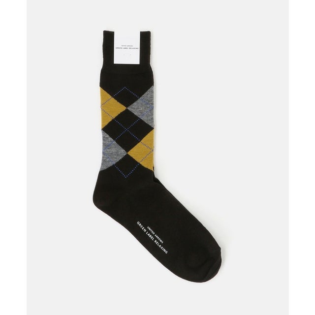GLR AW ARGYLE SOCKS （BLACK）