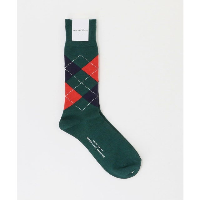 GLR AW ARGYLE SOCKS （DK.GREEN）