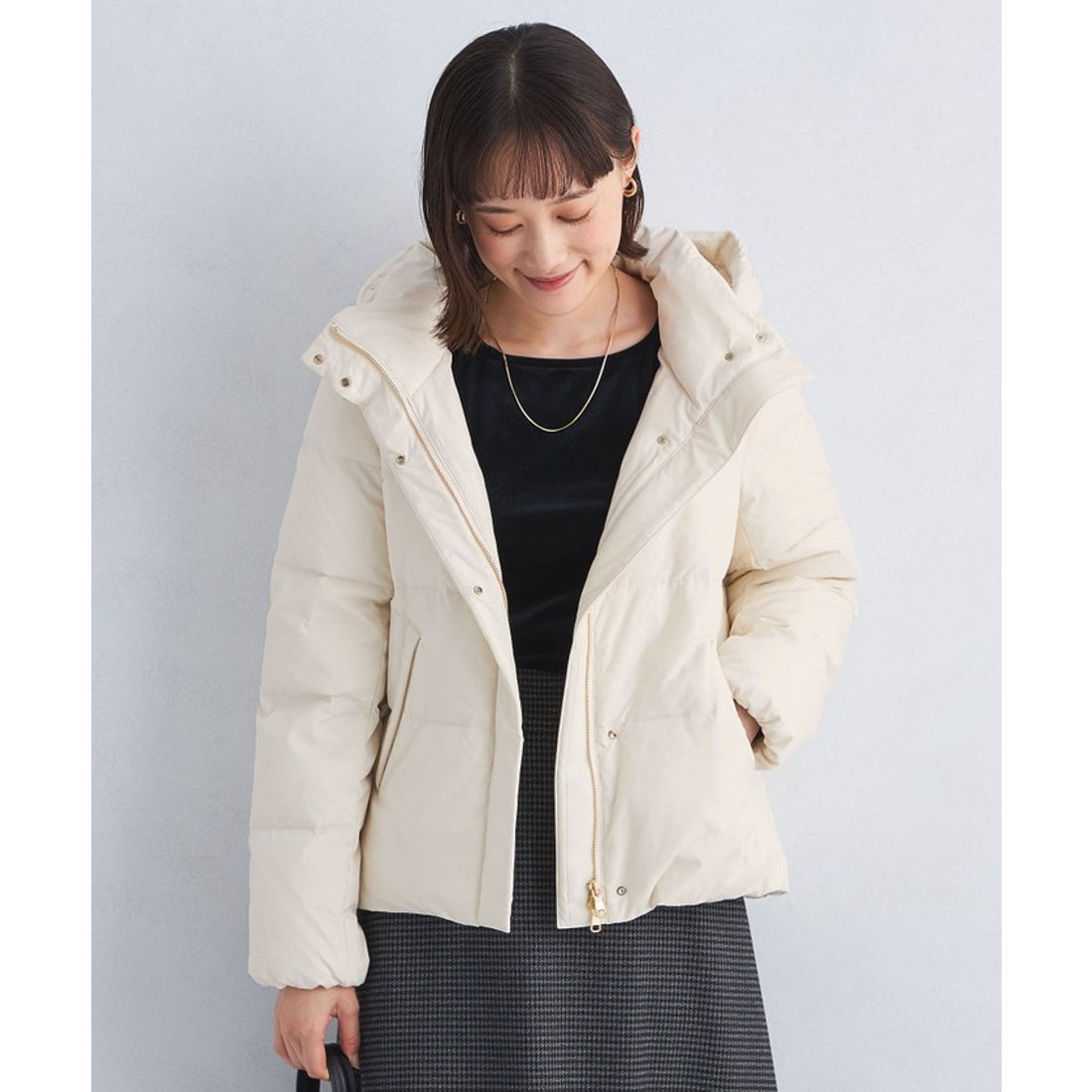 UNITED ARROWS green label relaxing フード ショート ダウン 