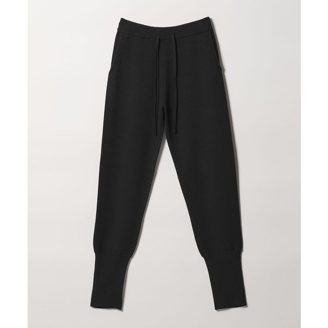 【WEB限定】＜at ease＞ニット ジョグ パンツ （BLACK）
